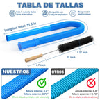 Manguera universal para aspiradora de conductos de secadora, diseño de una sola pieza, compatible con todas las aspiradoras