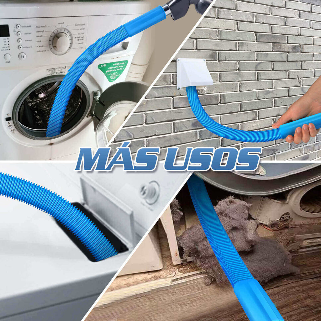 Manguera universal para aspiradora de conductos de secadora, diseño de una sola pieza, compatible con todas las aspiradoras